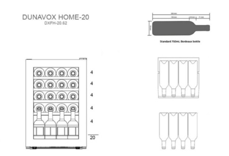 Винный шкаф Dunavox DXFH-28.88